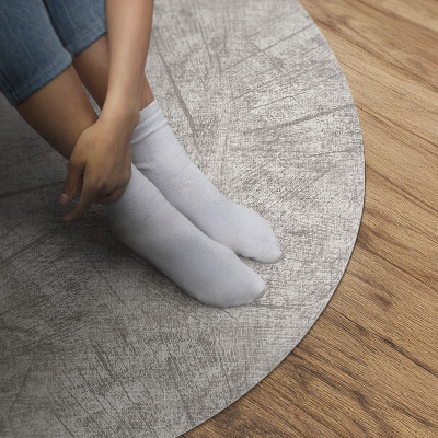 Vinyl vloerkleed rond Abstract patroon imitatiestof