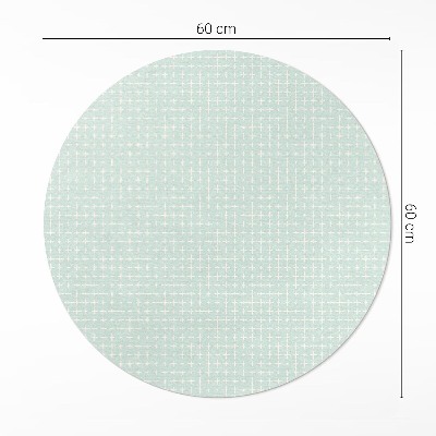 Vinyl vloerkleed rond Klein mozaïek geometrisch patroon