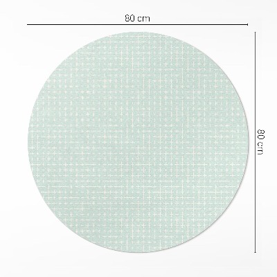 Vinyl vloerkleed rond Klein mozaïek geometrisch patroon