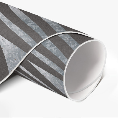 Vinyl vloerkleed rond Zebrapatroon met onregelmatige strepen