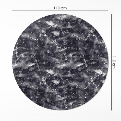 Pvc mat rond Decoratieve marmeren siersteen