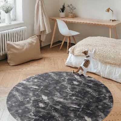 Pvc mat rond Decoratieve marmeren siersteen
