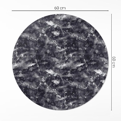 Pvc mat rond Decoratieve marmeren siersteen