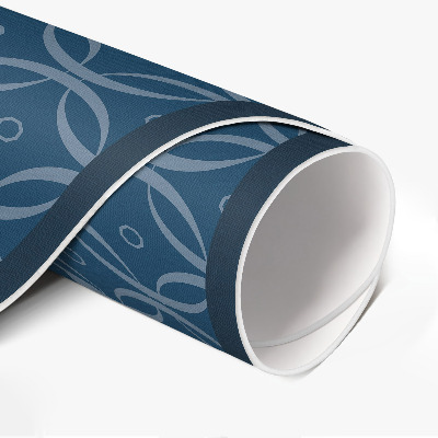 Rond pvc tapijt Normale ketting met decoratief patroon