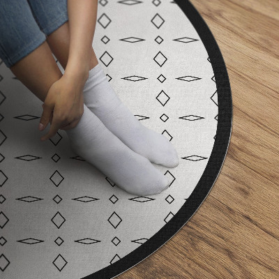 Vinyl vloerkleed rond Minimalistische moderne ornamenten