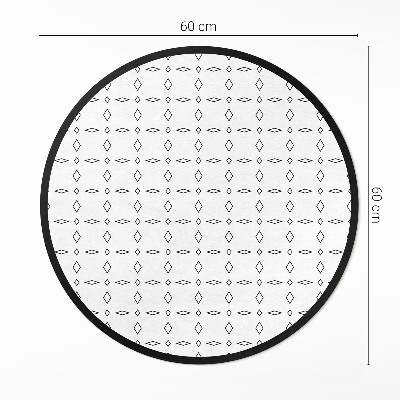 Vinyl vloerkleed rond Minimalistische moderne ornamenten