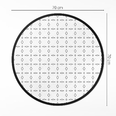 Vinyl vloerkleed rond Minimalistische moderne ornamenten