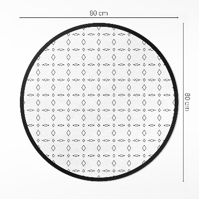 Vinyl vloerkleed rond Minimalistische moderne ornamenten