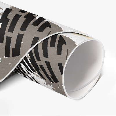 Pvc mat rond Abstracte compositie van vlekken en vormen