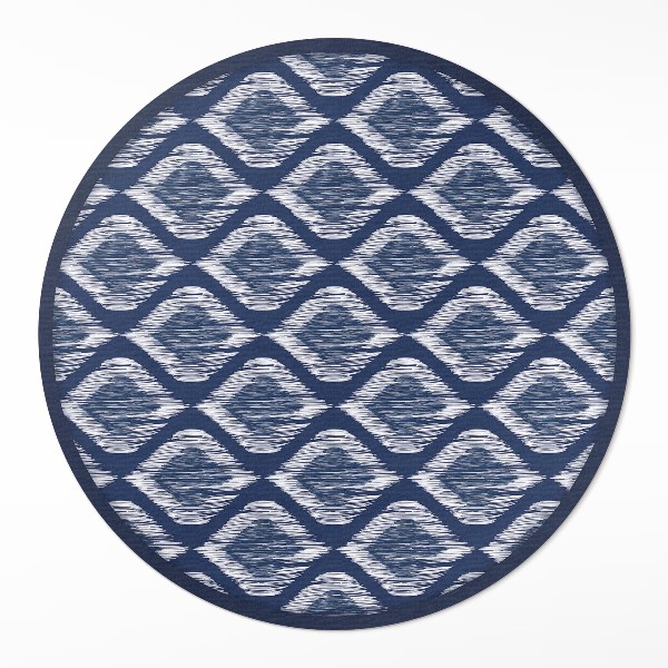 Pvc mat rond Elegant stof imitatiepatroon