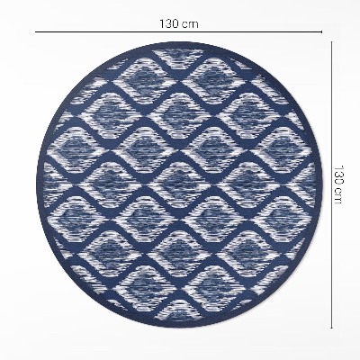 Pvc mat rond Elegant stof imitatiepatroon