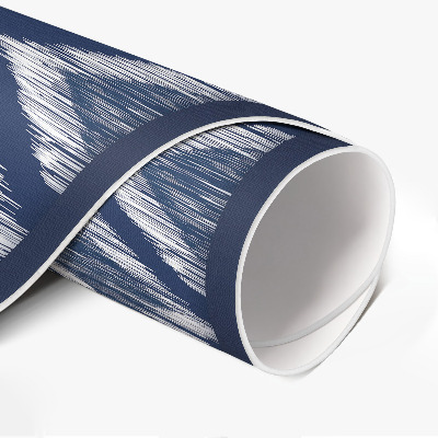 Pvc mat rond Elegant stof imitatiepatroon