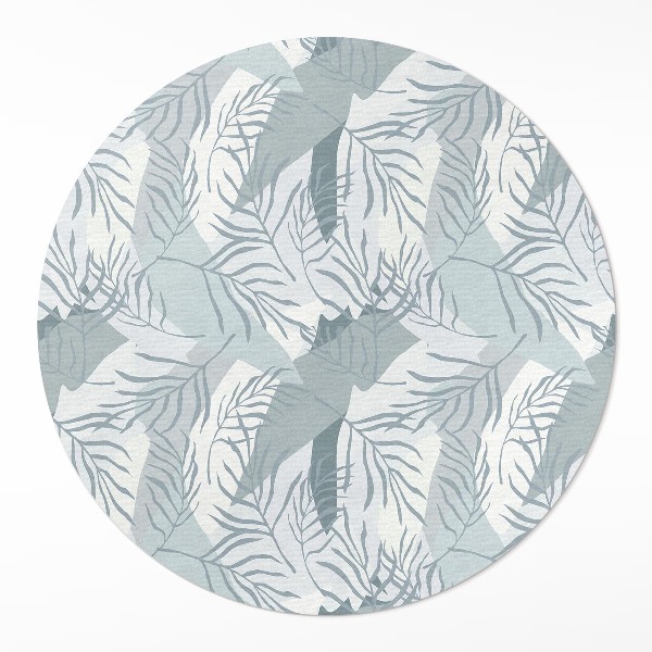 Pvc mat rond Delicate takjes op een lichte achtergrond