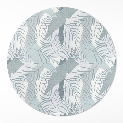 Pvc mat rond Delicate takjes op een lichte achtergrond