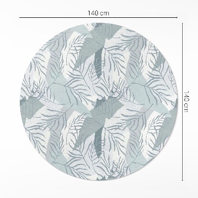 Pvc mat rond Delicate takjes op een lichte achtergrond