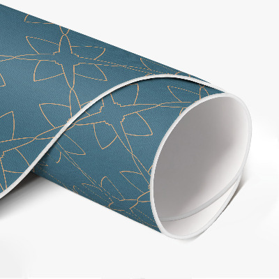 Vinyl vloerkleed rond Fijne ornamenten, regelmatig patroon