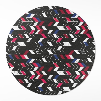 Vinyl vloerkleed rond Modern design, modieus geometrisch patroon