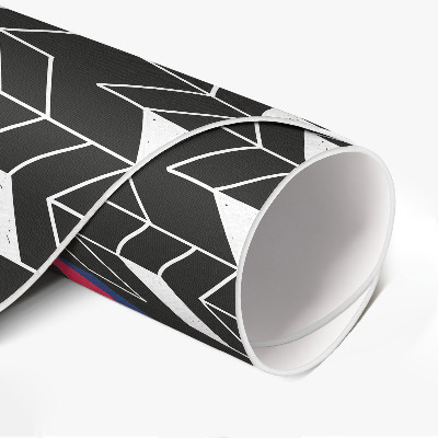 Vinyl vloerkleed rond Modern design, modieus geometrisch patroon