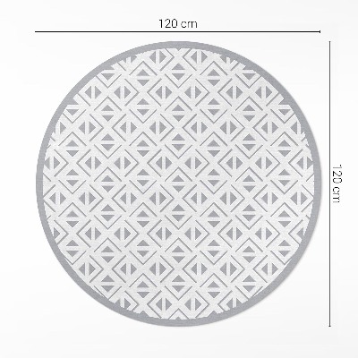 Pvc mat rond Geometrisch minimalistisch patroon