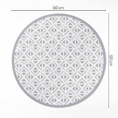 Pvc mat rond Geometrisch minimalistisch patroon
