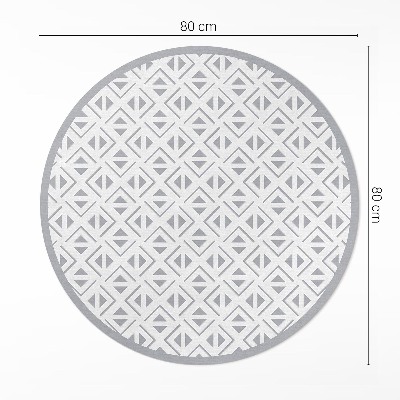 Pvc mat rond Geometrisch minimalistisch patroon