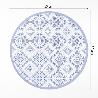 Pvc mat rond Mediterrane decoratieve tegels