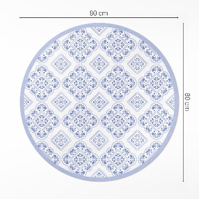 Pvc mat rond Mediterrane decoratieve tegels
