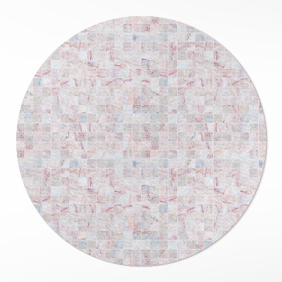 Rond pvc tapijt Kleine stenen mozaïektegels