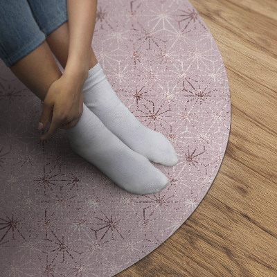 Vinyl vloerkleed rond Decoratief regelmatig patroon