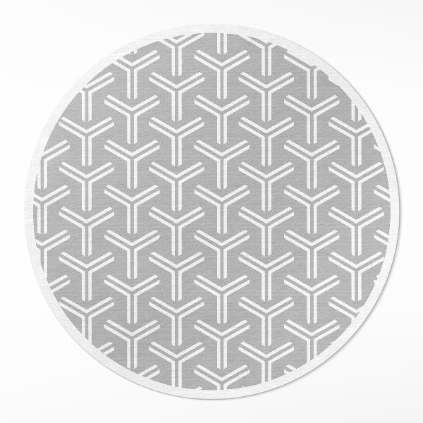 Pvc mat rond Regelmatig decoratief patroon