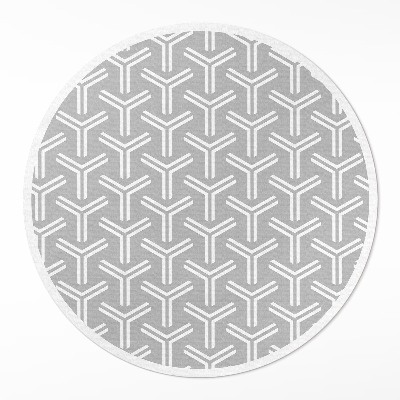 Pvc mat rond Regelmatig decoratief patroon