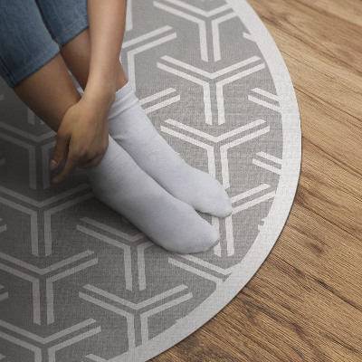 Pvc mat rond Regelmatig decoratief patroon