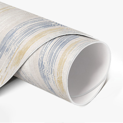 Vinyl vloerkleed rond Abstracte delicate geschilderde lijnen