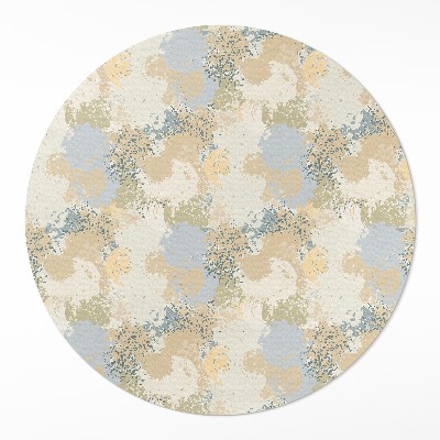 Pvc mat rond Abstracte delicate geschilderde vlekken