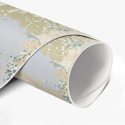 Pvc mat rond Abstracte delicate geschilderde vlekken