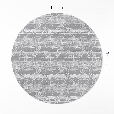 Rond pvc tapijt Regelmatige boho-stijl krassen