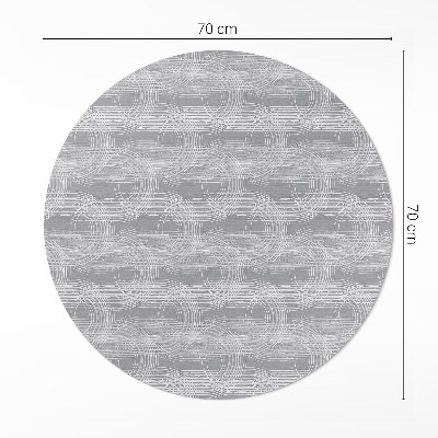 Rond pvc tapijt Regelmatige boho-stijl krassen