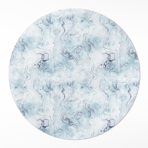 Vinyl vloerkleed rond Gemorste inkt elegante abstractie