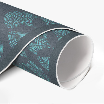 Vinyl vloerkleed rond Geometrisch patroon van klavertjevier