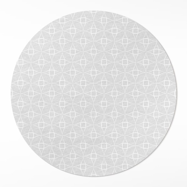 Rond pvc tapijt Lineair patroon minimalistische decoratie