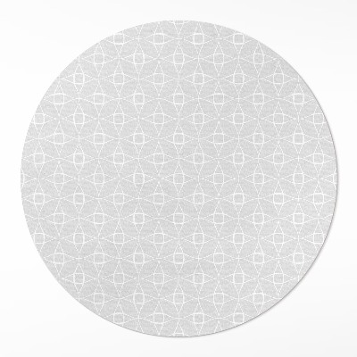 Rond pvc tapijt Lineair patroon minimalistische decoratie