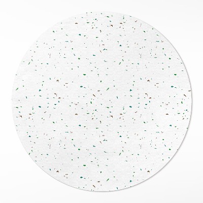 Rond pvc tapijt Fijn licht decoratief steengoed