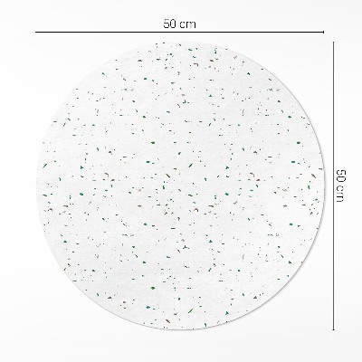 Rond pvc tapijt Fijn licht decoratief steengoed