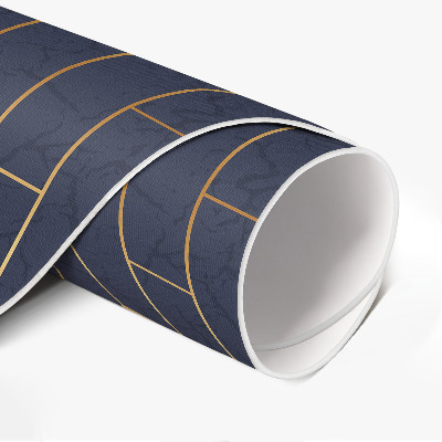 Vinyl vloerkleed rond Moderne donkere parketvloer met regelmatige lijnen