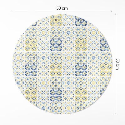 Rond pvc tapijt Spaanse mozaïektegels