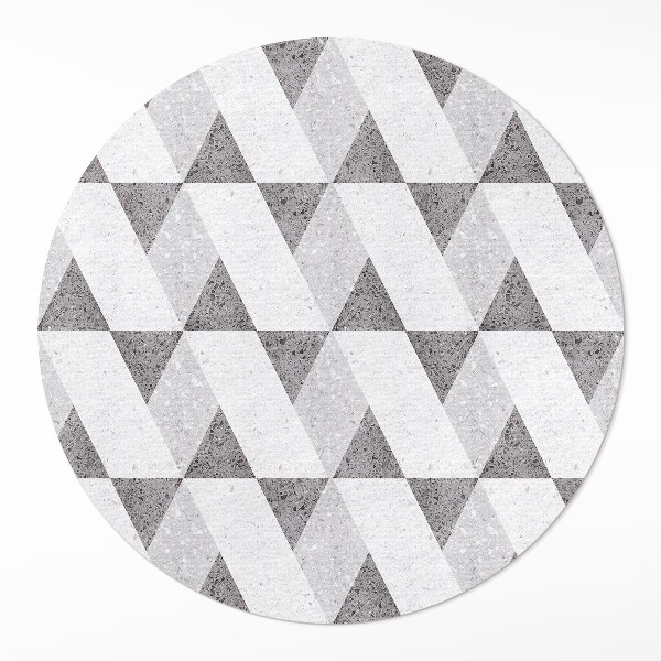 Pvc mat rond Geometrische stenen tegels