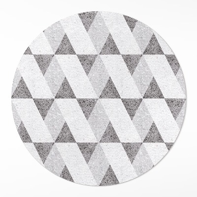 Pvc mat rond Geometrische stenen tegels