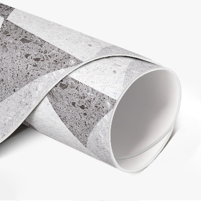 Pvc mat rond Geometrische stenen tegels