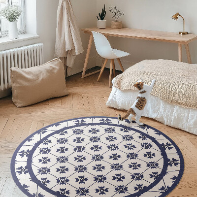 Vinyl vloerkleed rond Decoratieve mozaïek siertegels