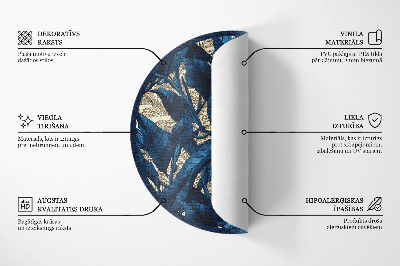 Vinyl vloerkleed rond Decoratieve mozaïek siertegels